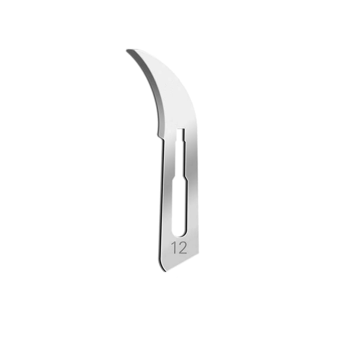 Surgical Scalpel Blades #12, Sterile, Carbon Steel Blade, 100/BX