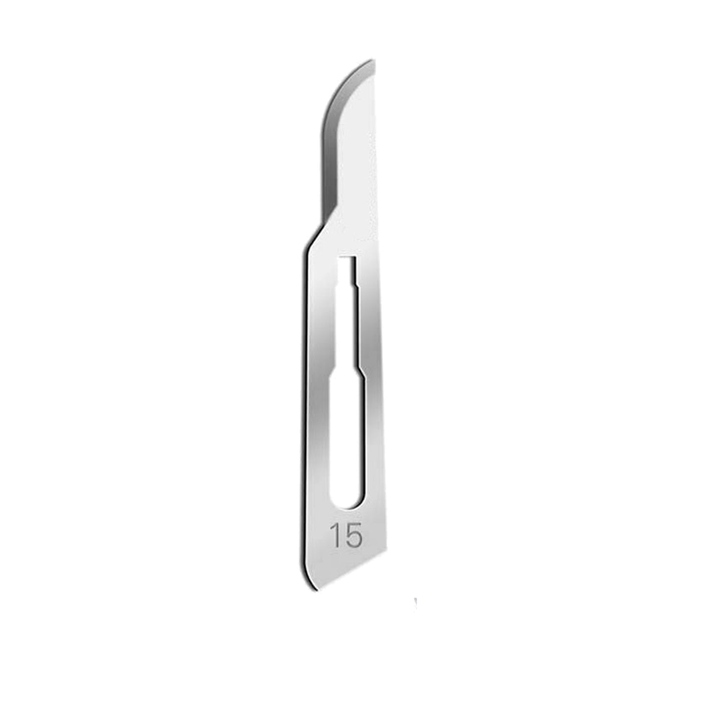 Surgical Scalpel Blades #15, Sterile, Carbon Steel Blade, 100/BX