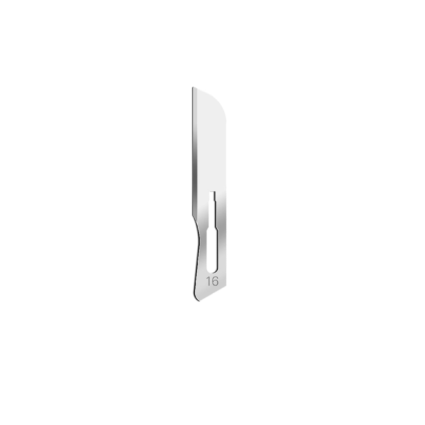 Surgical Scalpel Blades #16, Sterile, Carbon Steel Blade, 100/BX