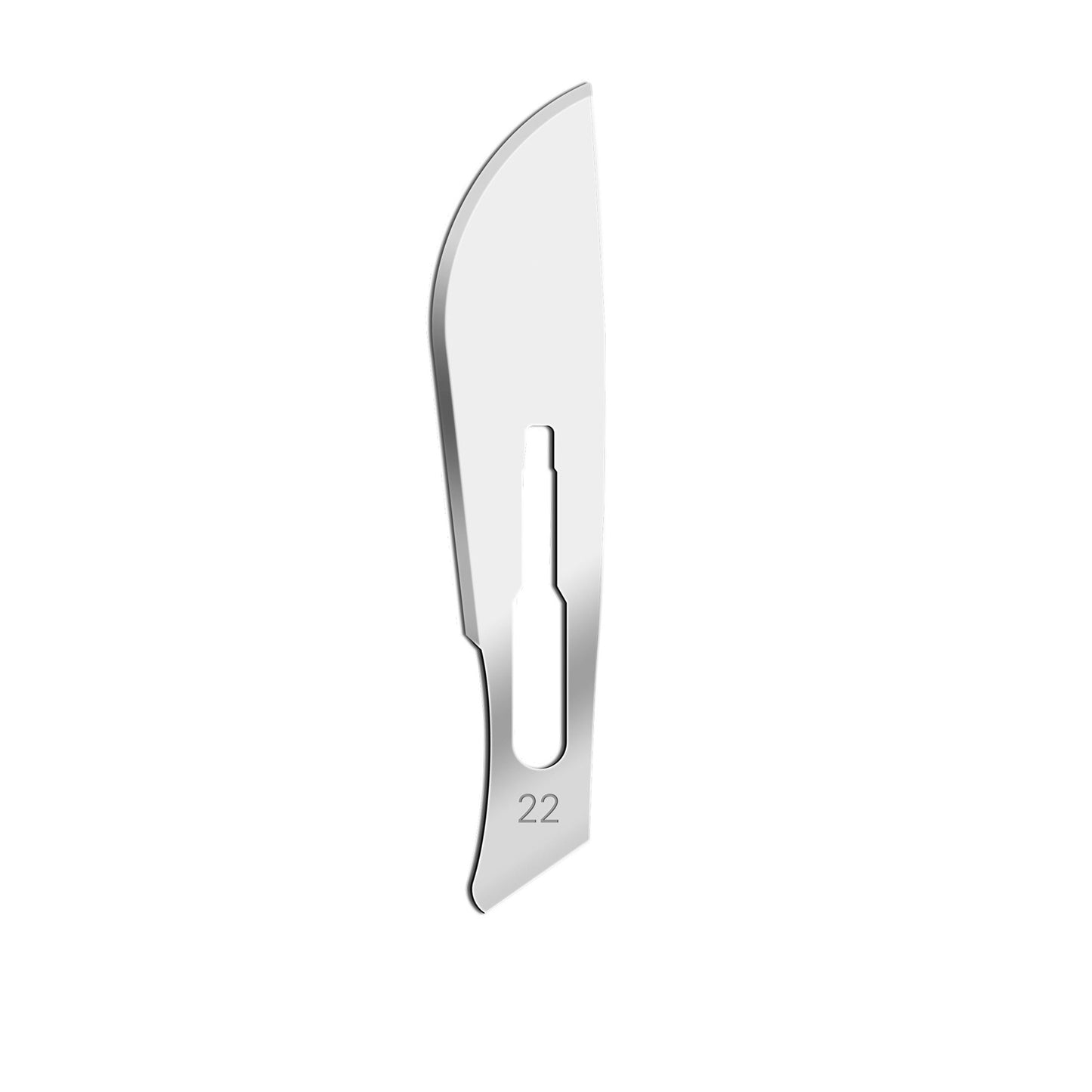 Surgical Scalpel Blades #22, Sterile, Carbon Steel Blade, 100/BX