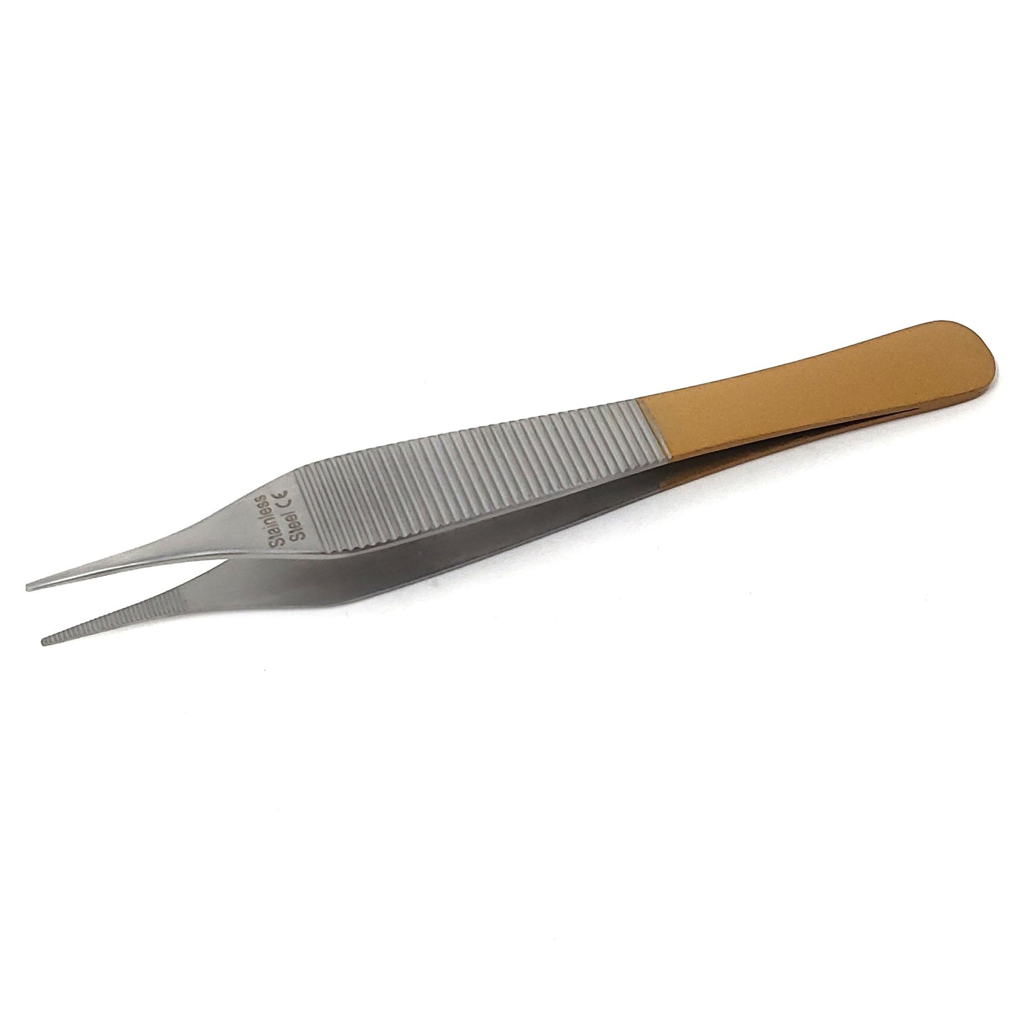 Adson Dressing Forceps Stainless Steel Serrated Tips 4.75" Colored Band Tweezers