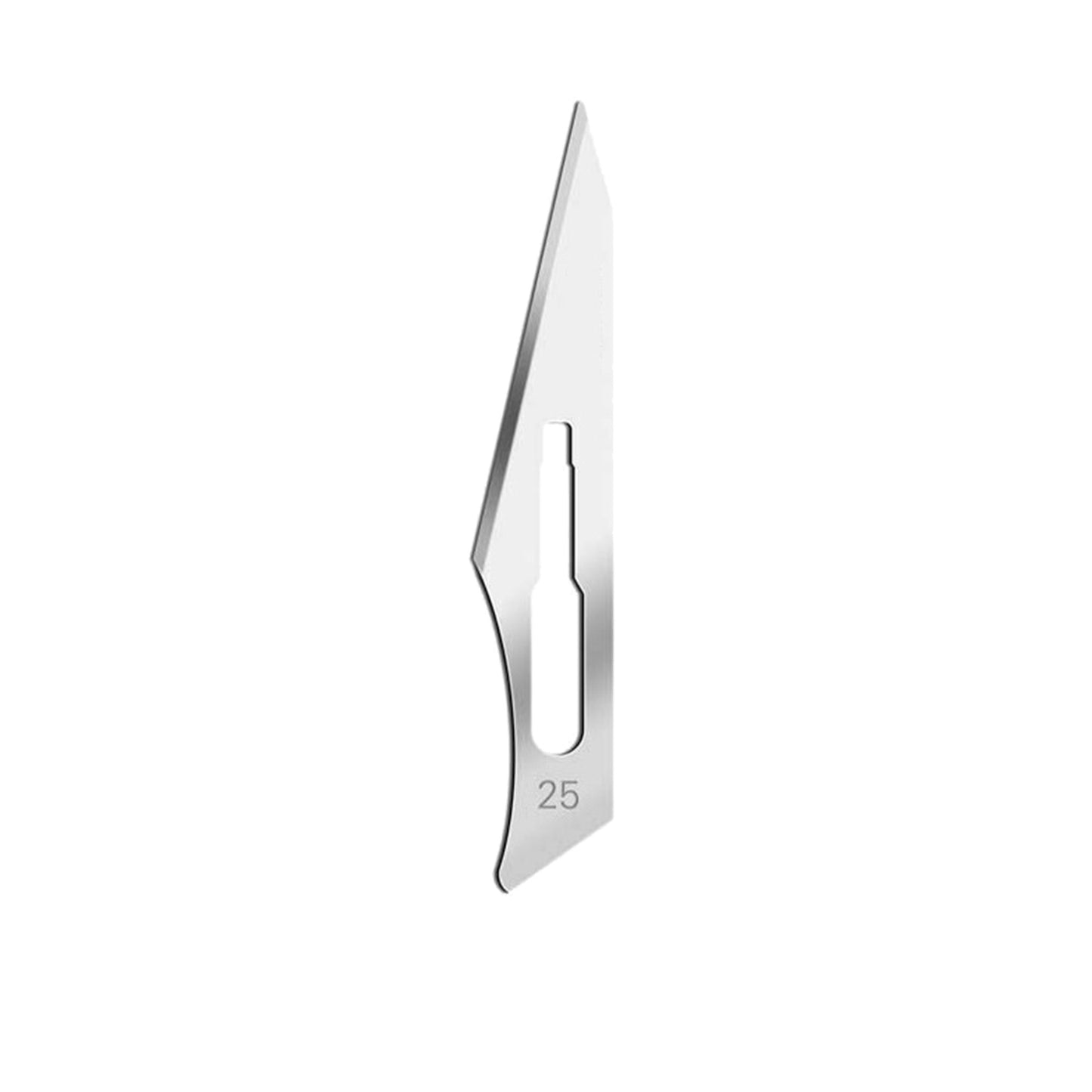 Surgical Scalpel Blades #25, Sterile, Carbon Steel Blade, 100/BX