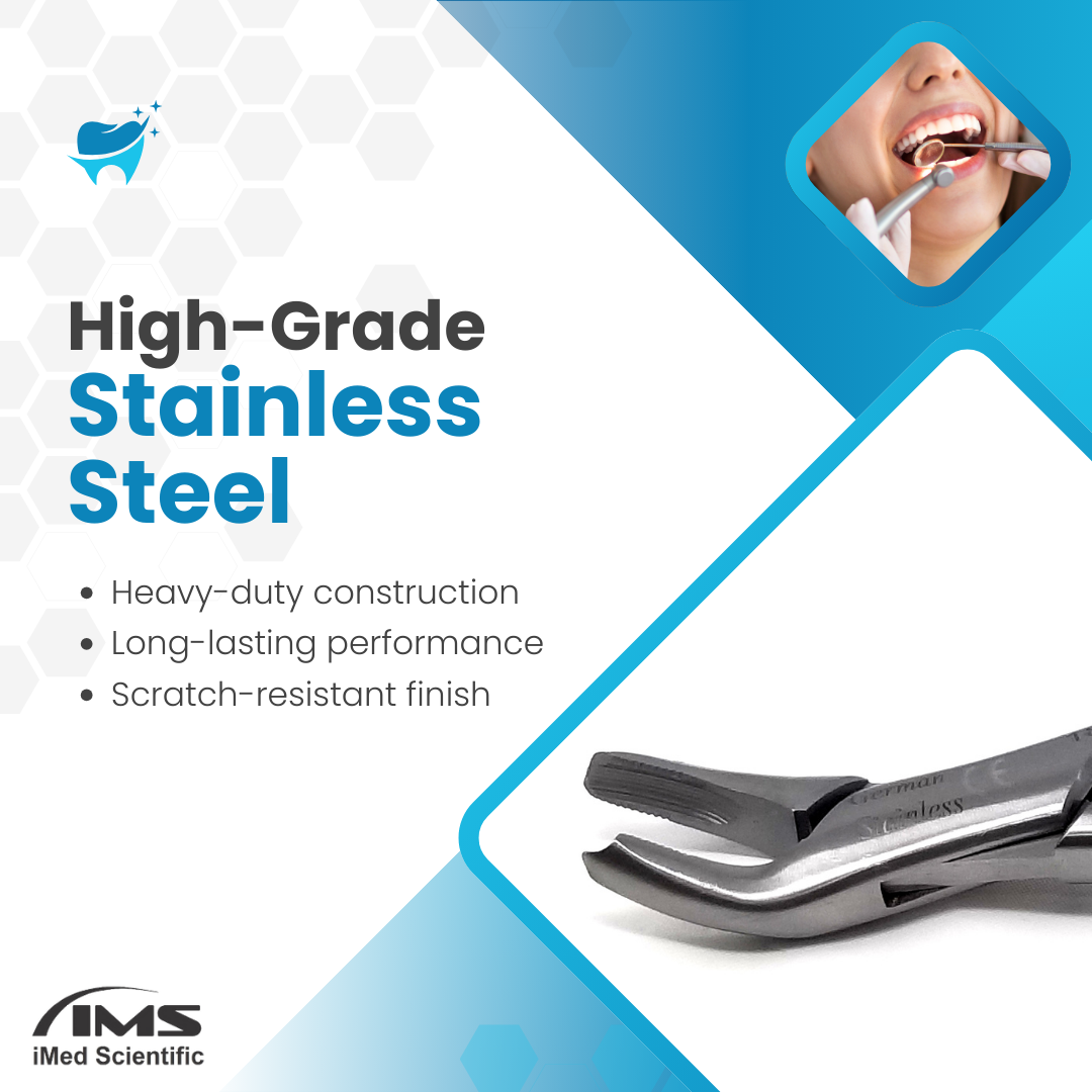Dental Extracting Forceps #18R with Serrated Beaks Stainless Steel Instrument