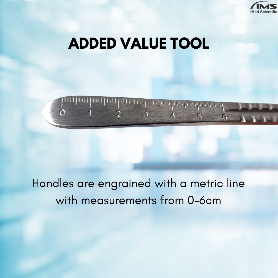 Premium Quality Scalpel Handle #4, With Graduated / Scale Handle, Stainless Steel ( Fits Size 20-26 Scalpel Blades )
