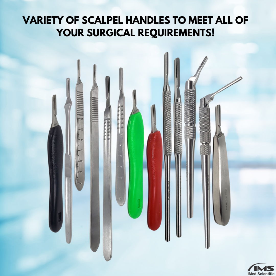 Scalpel Handle #5 , Plastic Grip Handle with Stainless Steel Tip (Fits Size 10-16 Scalpel Blades)