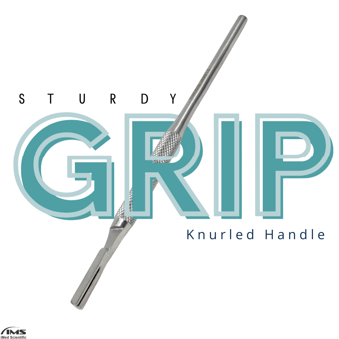 Premium Quality Round Grip Scalpel Handle #4, Stainless Steel ( Fits Size 20-26 Scalpel Blades )
