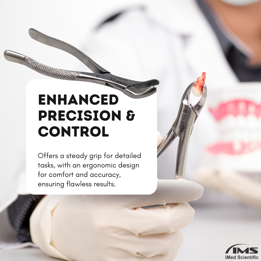 Dental Extracting Forceps #17 with Serrated Beaks Stainless Steel Instrument