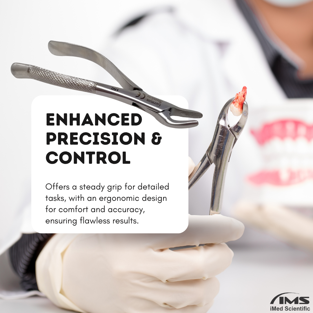 Dental Extracting Forceps #150 with Serrated Beaks Stainless Steel Instrument