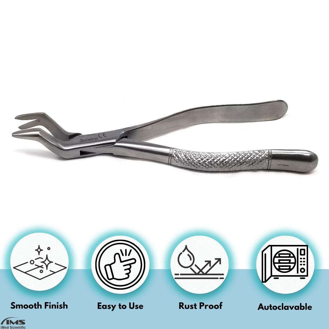 Dental Extracting Forceps #88L with Left Pointed Split Beaks Stainless Steel Instrument