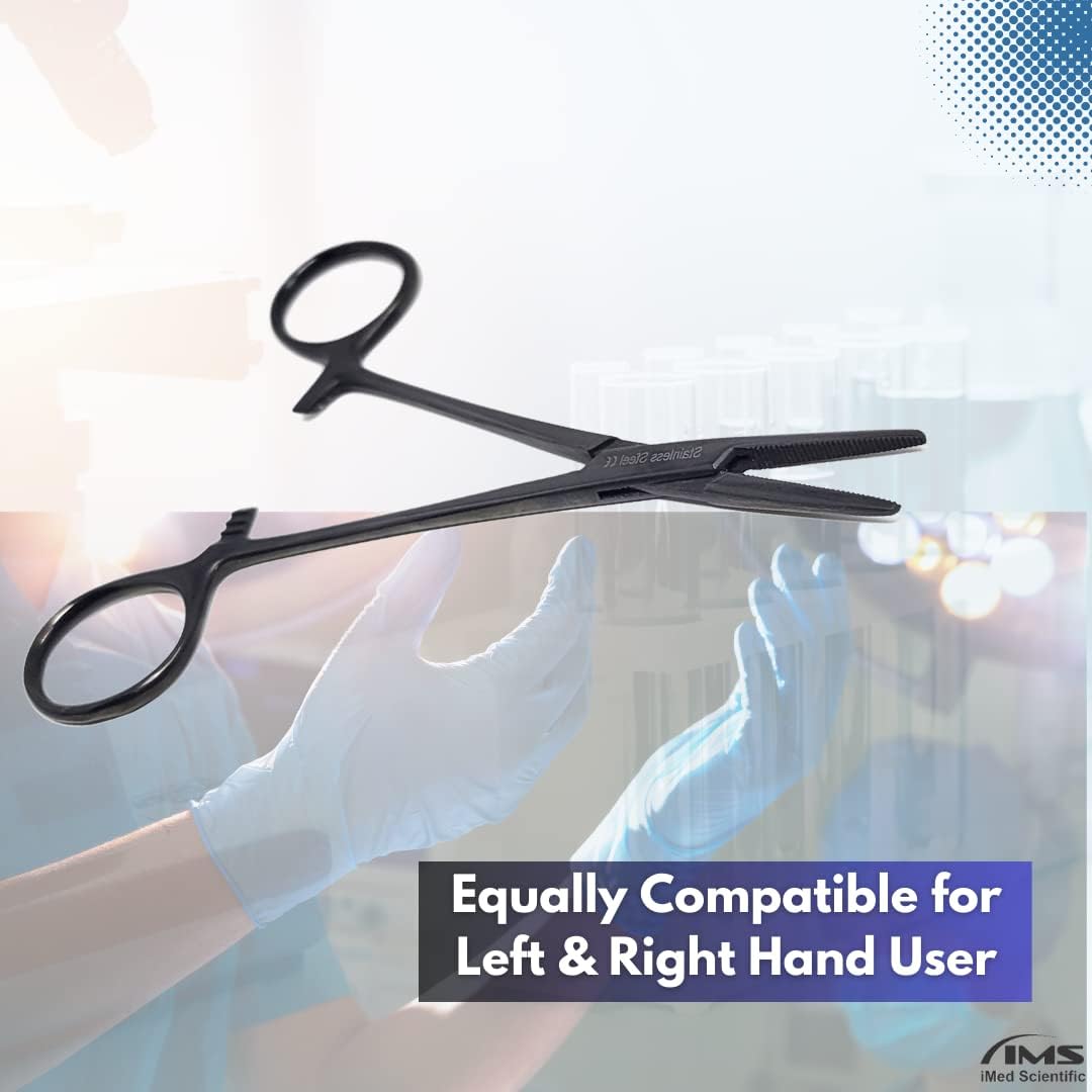 Tactical Hemostat Forceps 5" (12.7cm) Straight with full Serrated Jaws