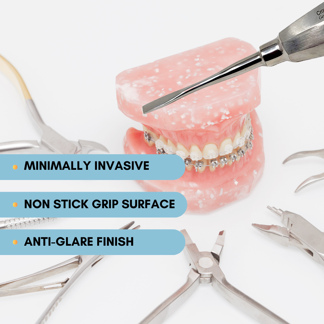 Dental crown Splitter Elevators 4mm Straight, Stainless Steel