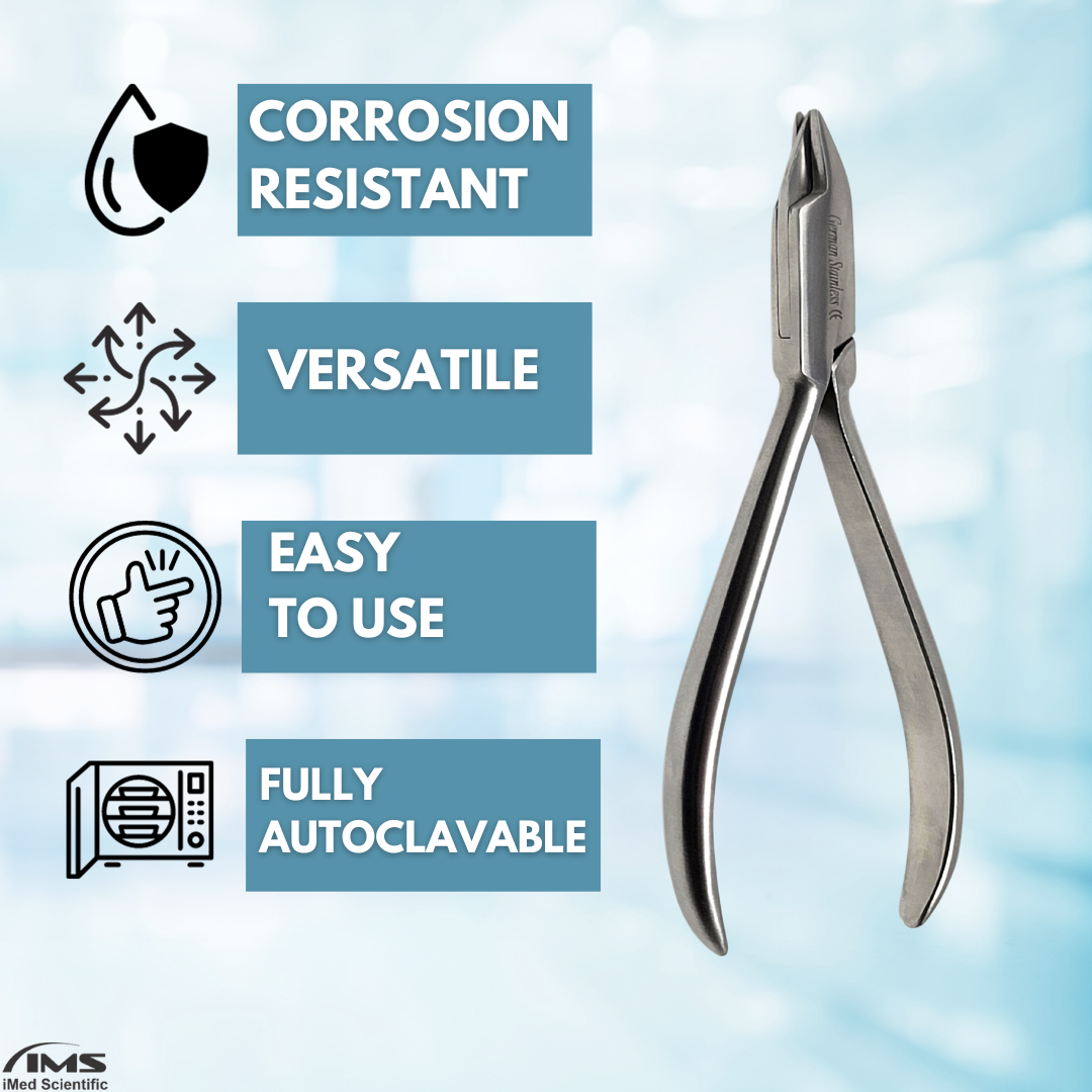 Dental Orthodontic 3-Prong Aderer Pliers Stainless Steel Instrument
