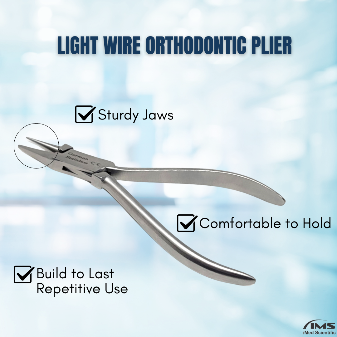 Dental Orthodontic Light Wire Pliers Stainless Steel Instrument