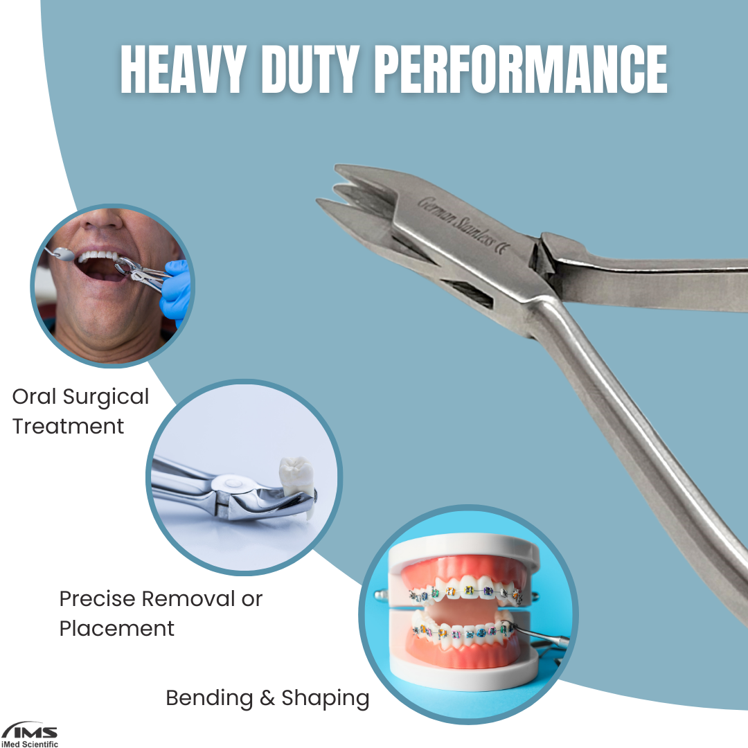 Dental Orthodontic 3-Prong Aderer Pliers Stainless Steel Instrument