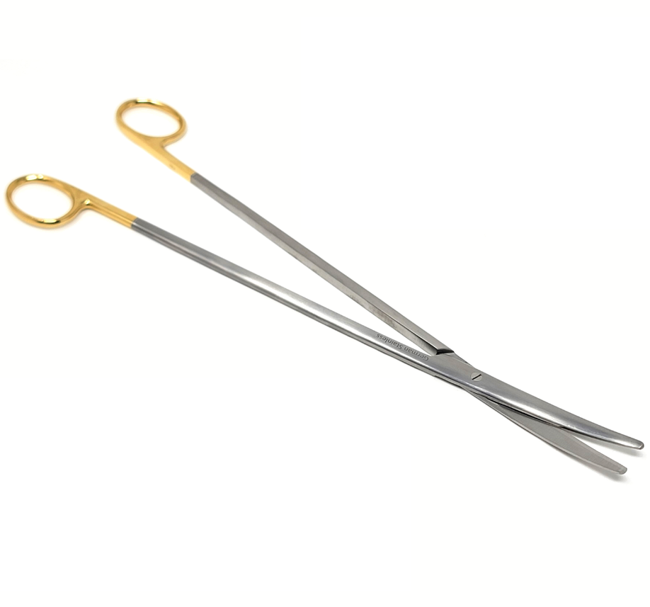 TC Metzenbaum Dissecting Scissors, 12" Slim Shears, Curved, Stainless Steel