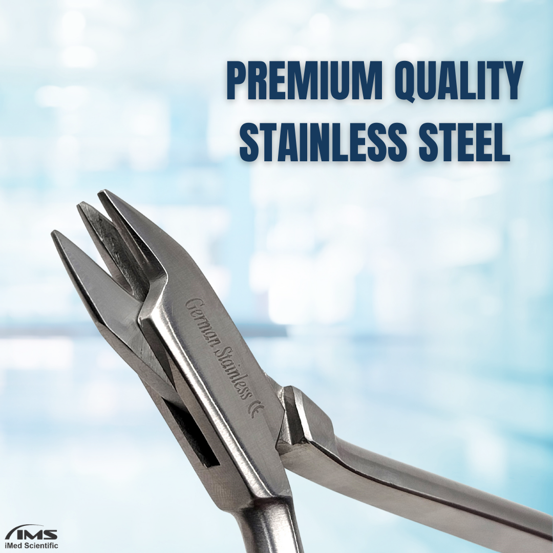 Dental Orthodontic 3-Prong Aderer Pliers Stainless Steel Instrument