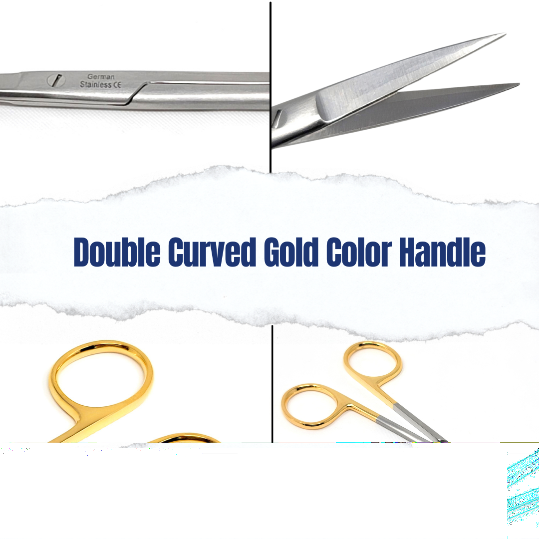 TC Dissecting IRIS Fine Point Scissors, 4.5", Straight, Stainless Steel