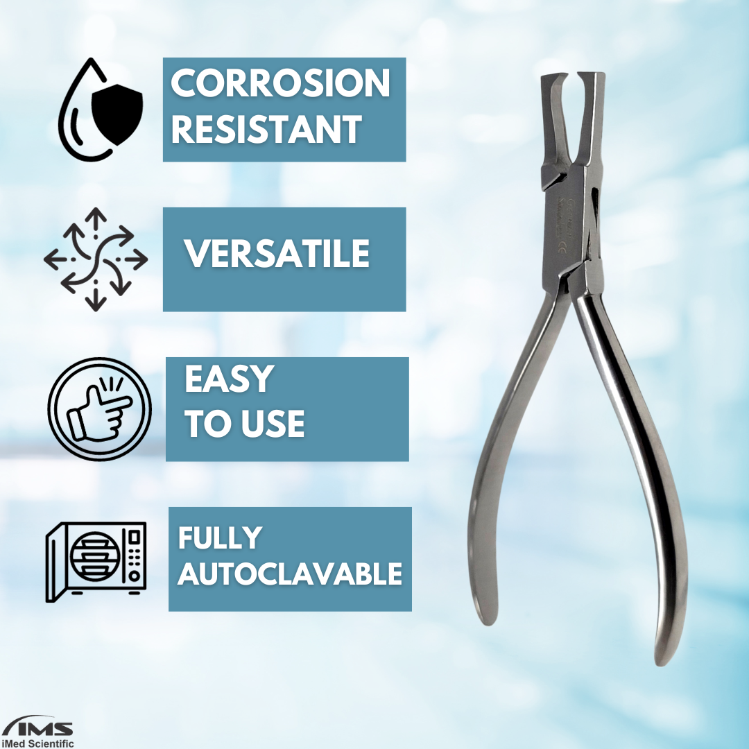 Dental Orthodontic Straight Bracket Remover Pliers Stainless Steel Instrument