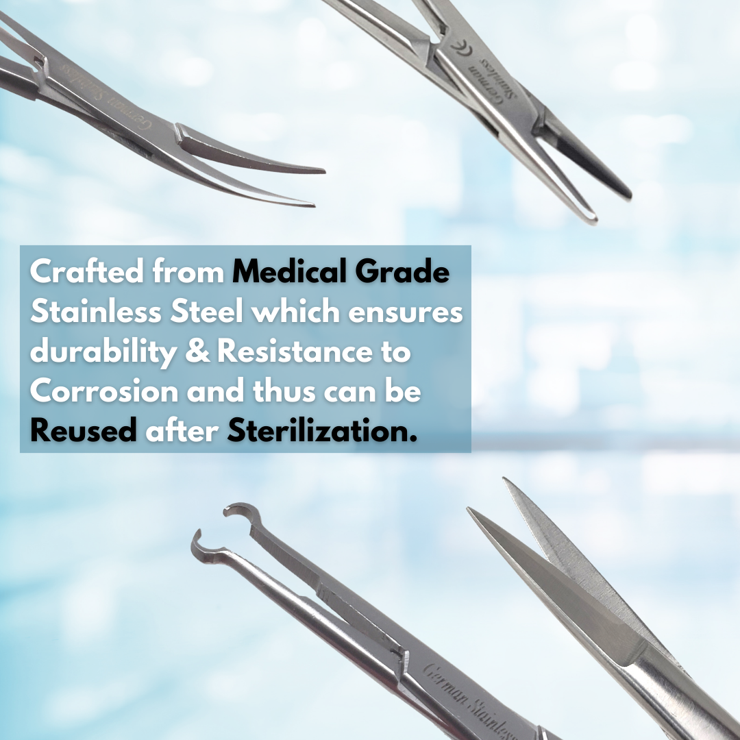 4 Pcs Sutureless Vasectomy Surgery Set Surgical Instruments German Stainless Steel CE