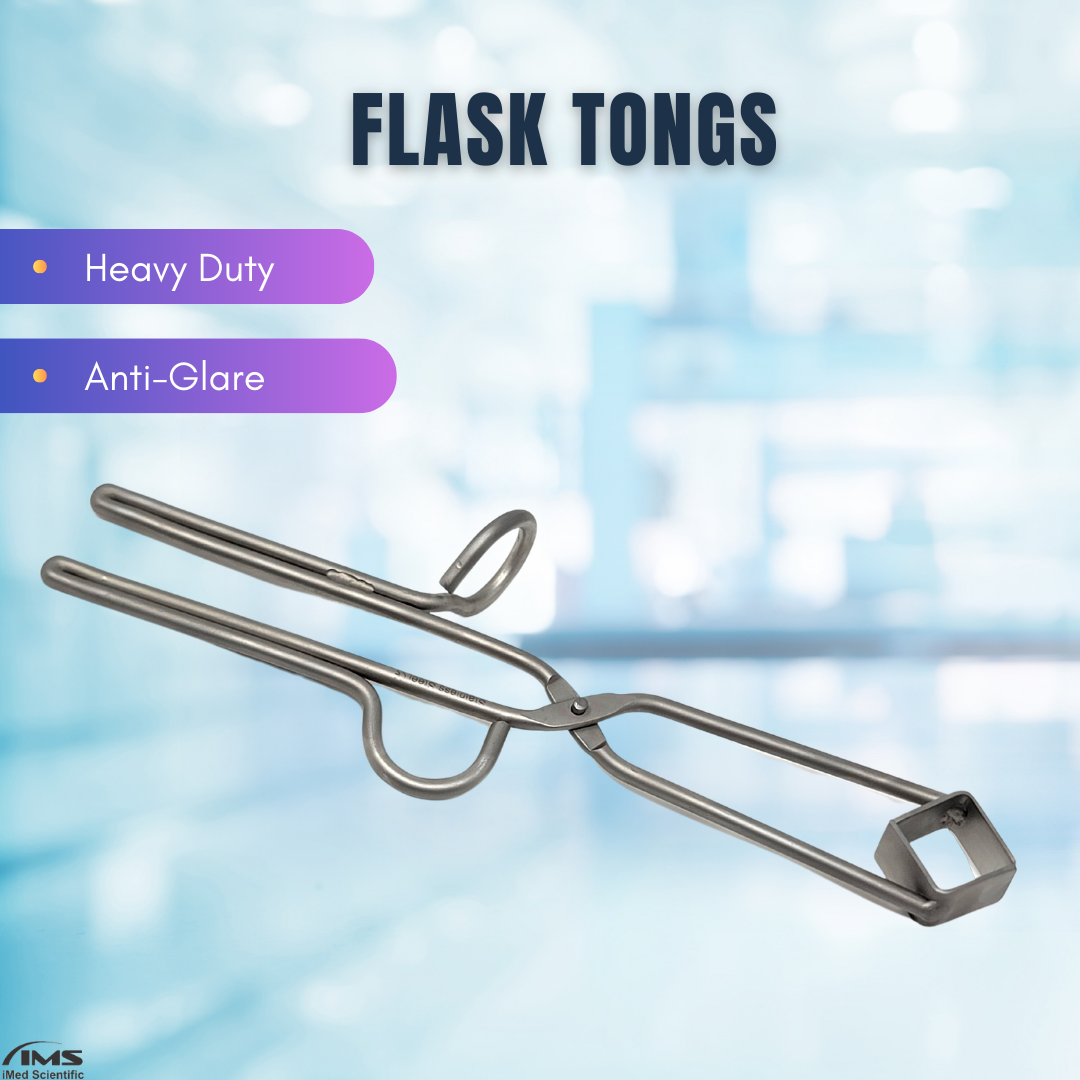 Heavy Duty Beaker Tongs 10" Stainless Steel Square Jaws
