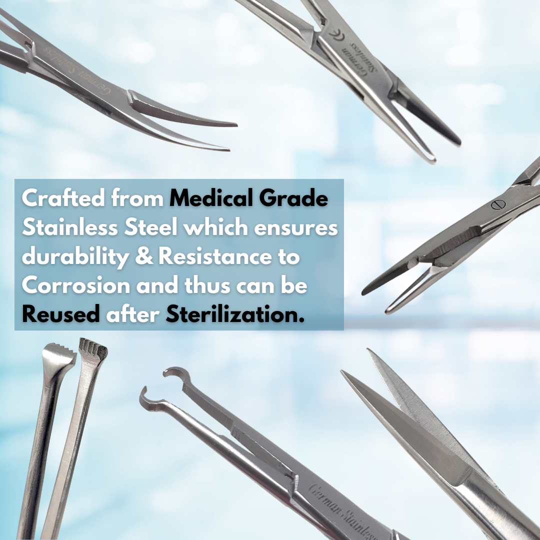 6 Pcs Sutureless Vasectomy Surgery Set Surgical Instruments German Stainless Steel CE