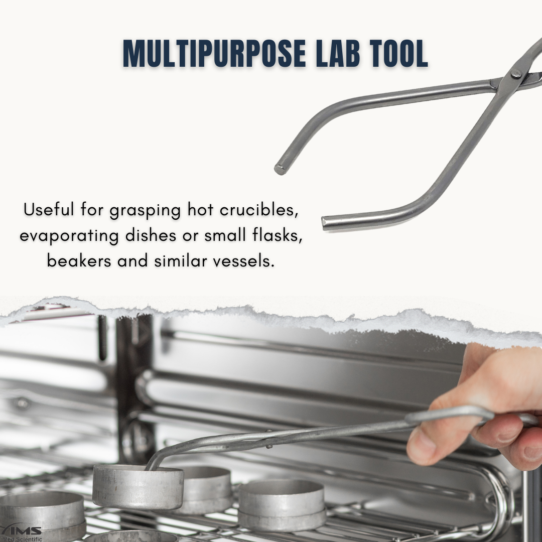 Stainless Steel Crucible Lab Beaker Tongs 9"
