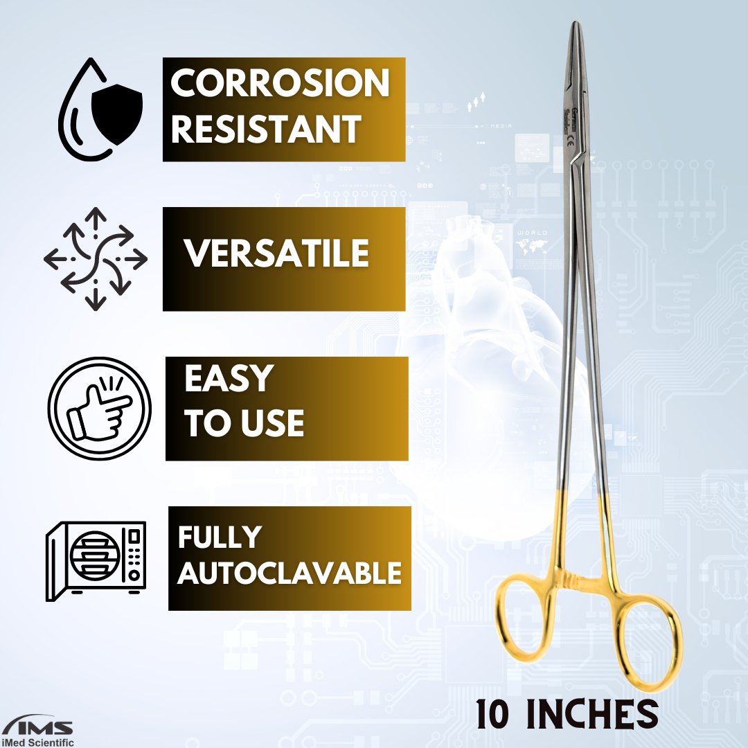TC Mayo Hegar Needle Holder Driver 10", Stainless Steel
