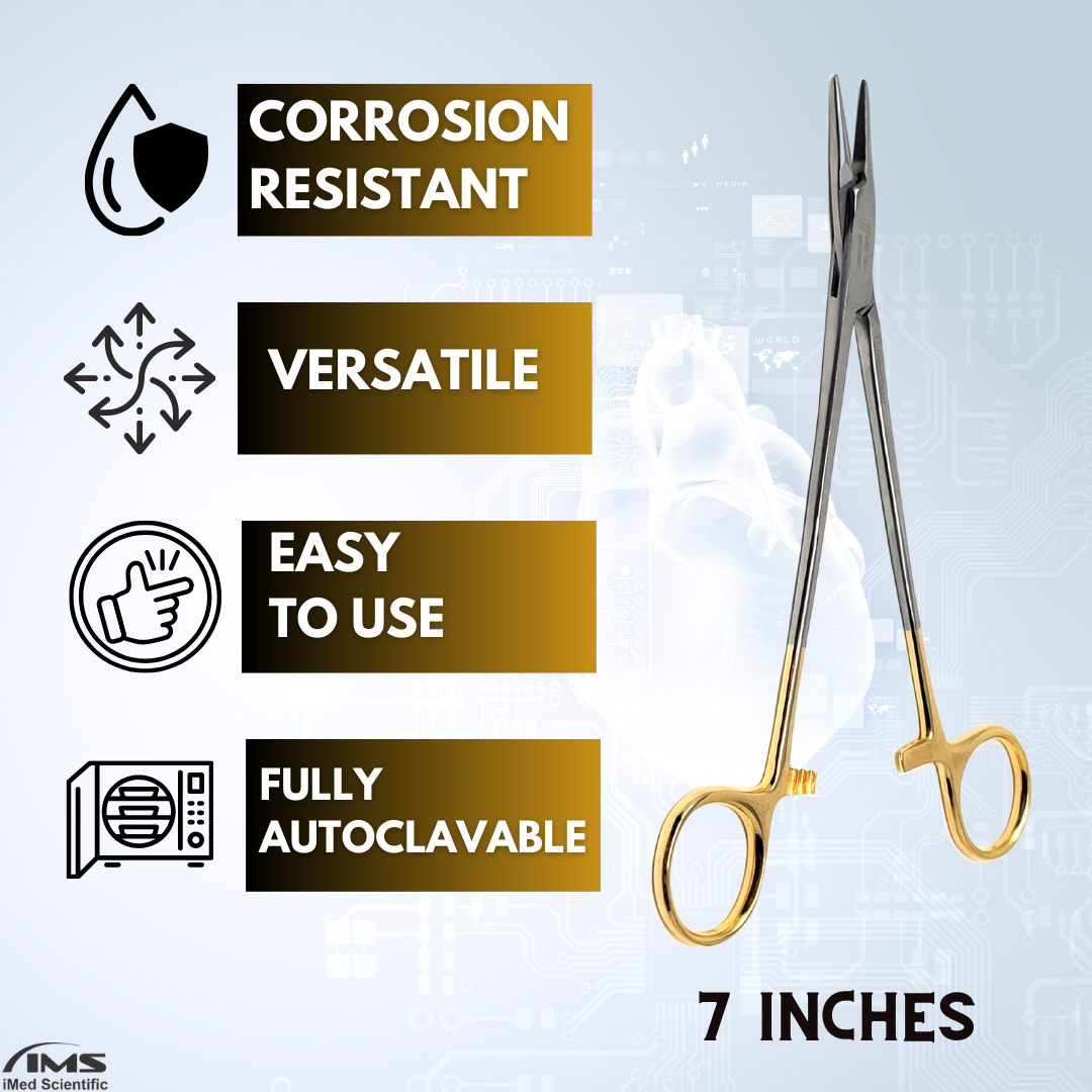 TC Mayo Hegar Needle Holder Driver 7"(17.8cm), Premium