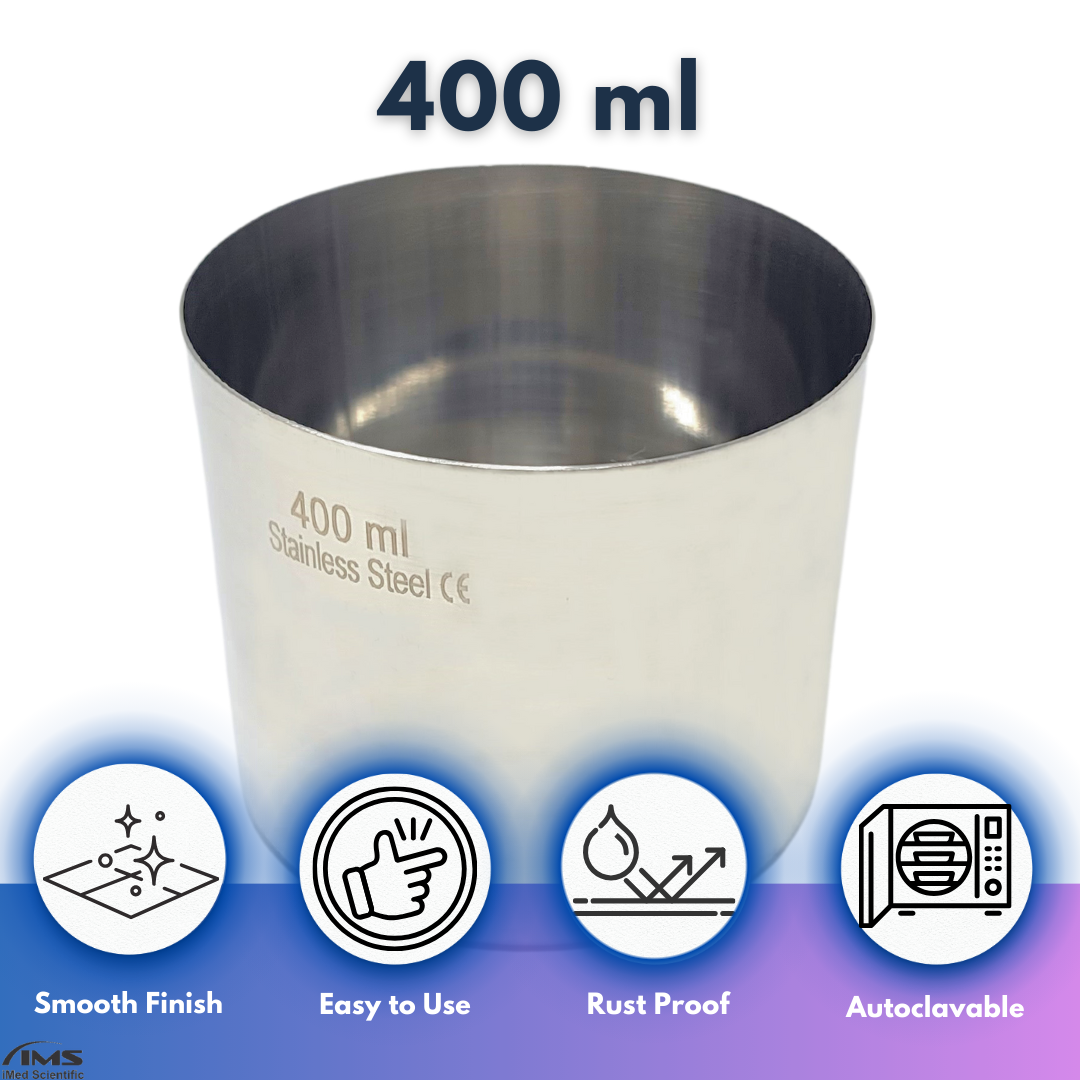 400ml Stainless Steel Lab Beaker Multifunction Crucible