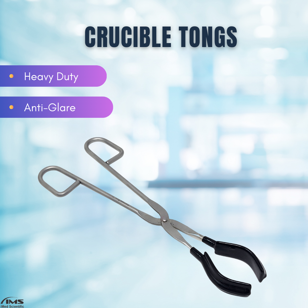 Heavy Duty Beaker Tongs 10" Stainless Steel with Rubber Lined Jaws