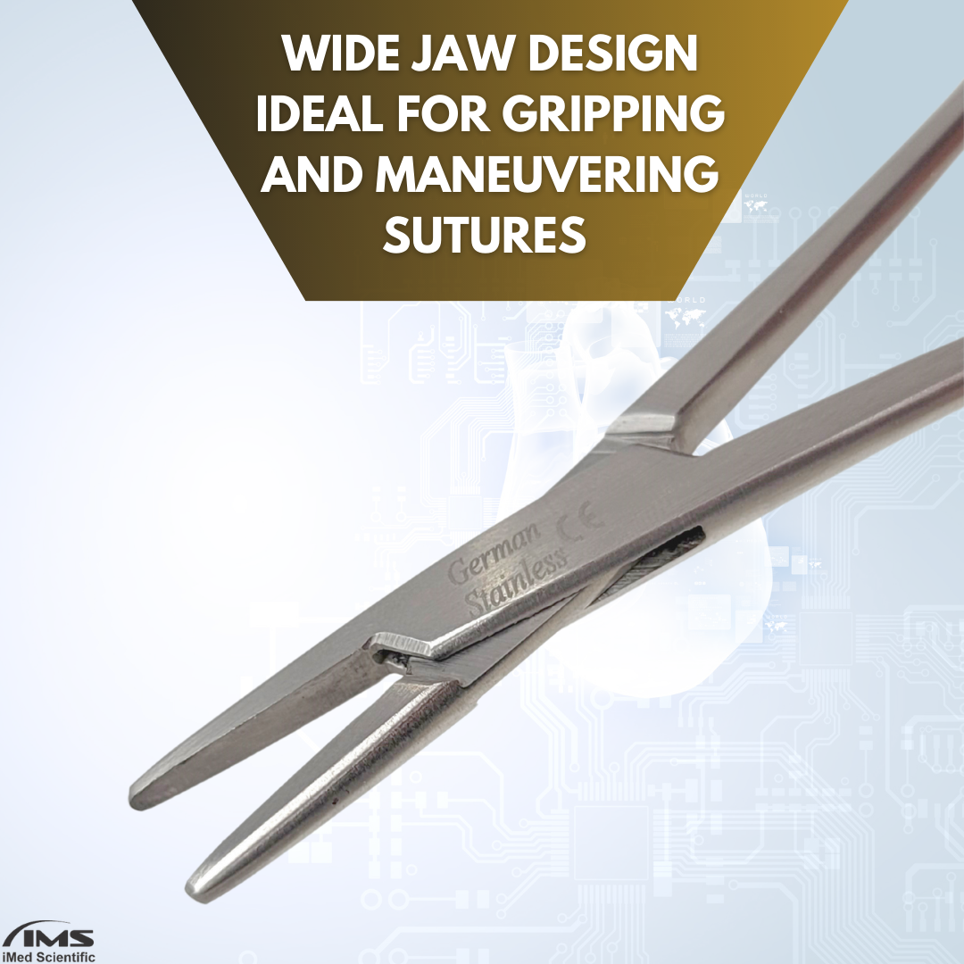 Webster Needle Holder Smooth Jaws 6", Stainless Steel