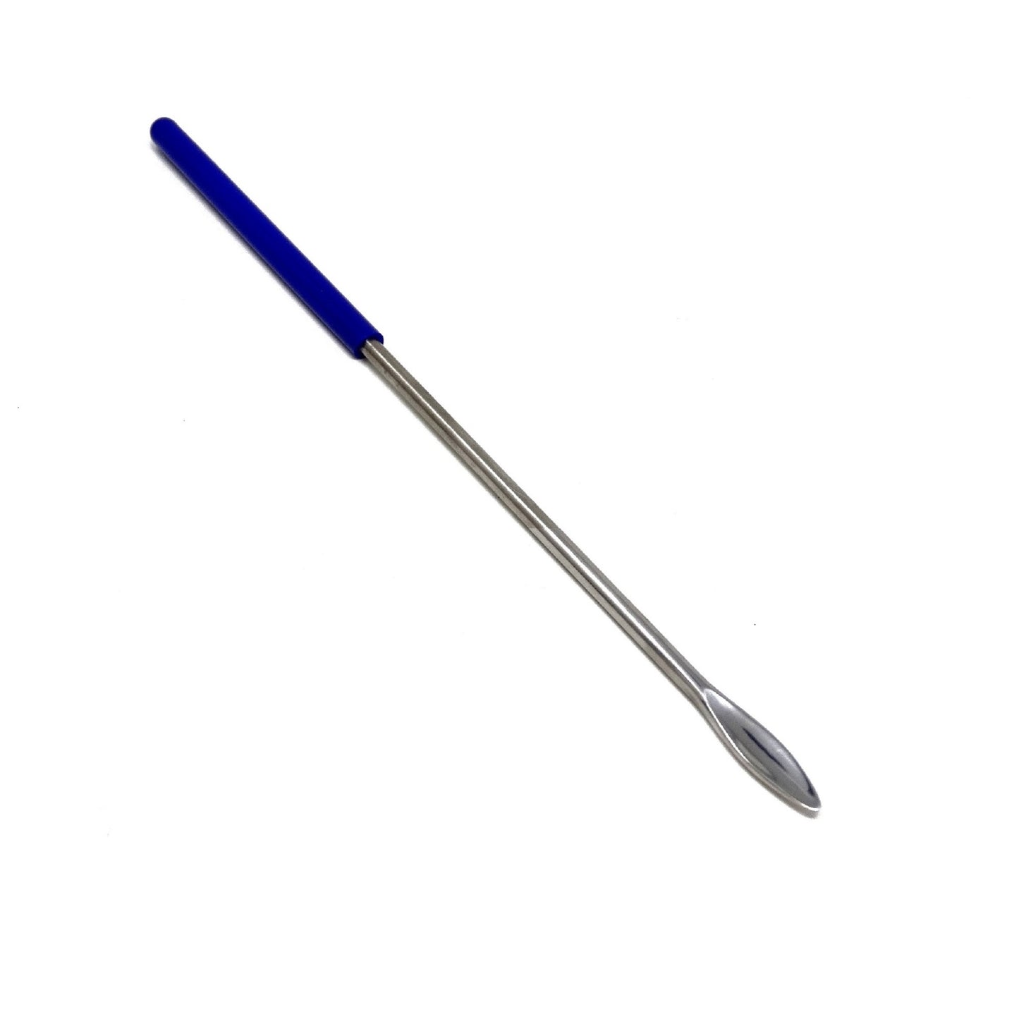 IMS-PVSP-65 Stainless Steel Micro Lab Spoon/Scoop Spatula Blade Sampler, with Vinyl Handle 6.25"