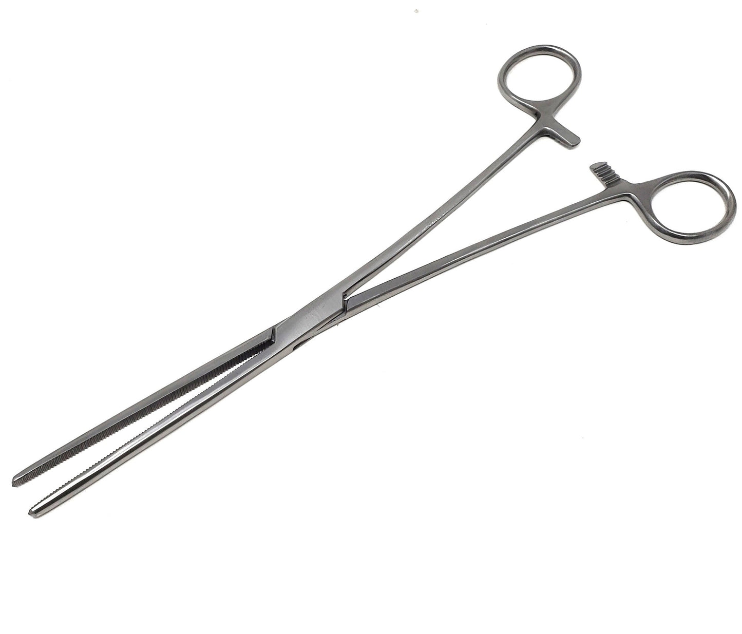 Pean Full Serrated Hemostat Forceps 10", Straight, Stainless Steel