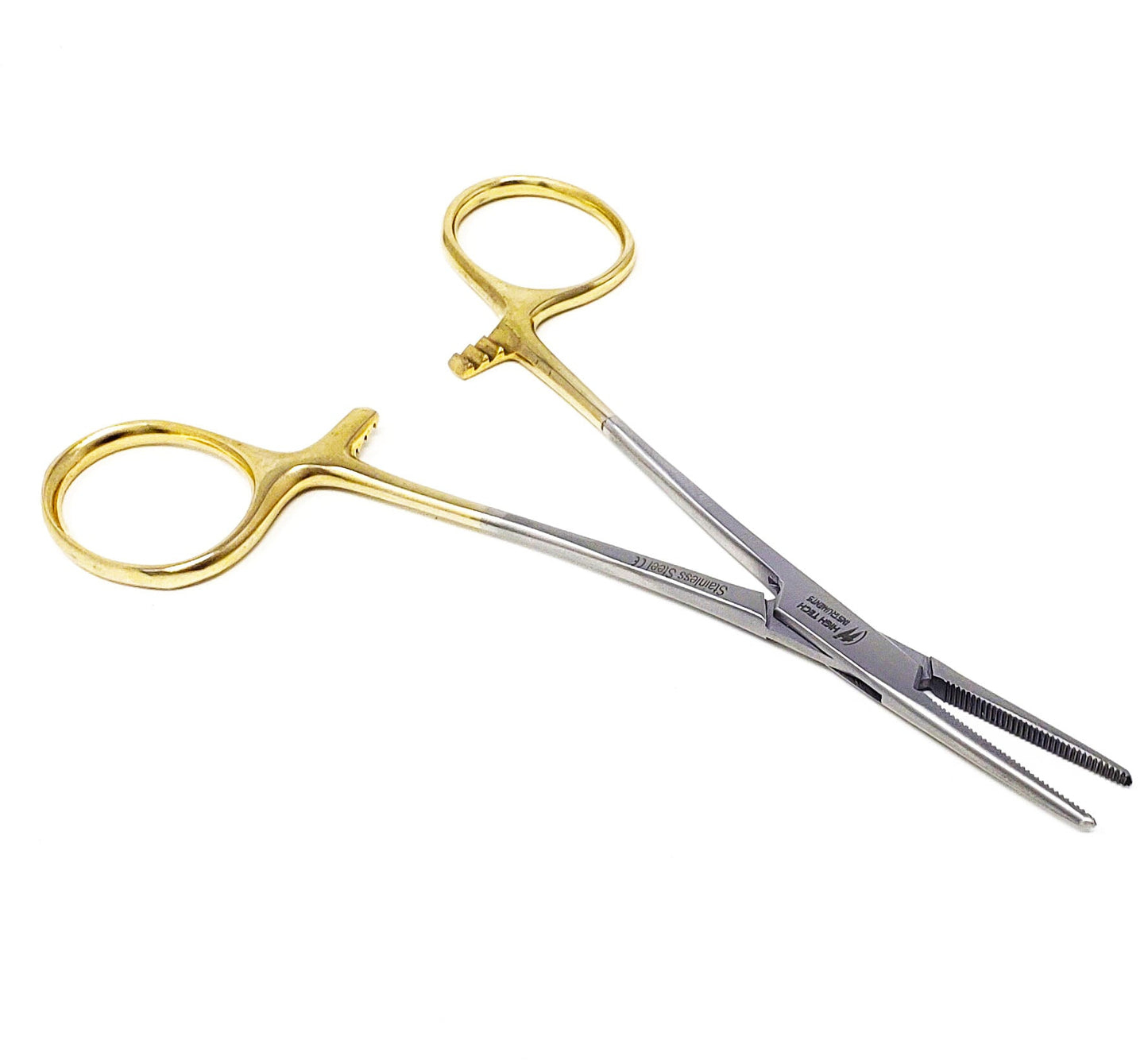Gold Handle Mosquito Hemostat Forceps 5.5" Straight, Premium