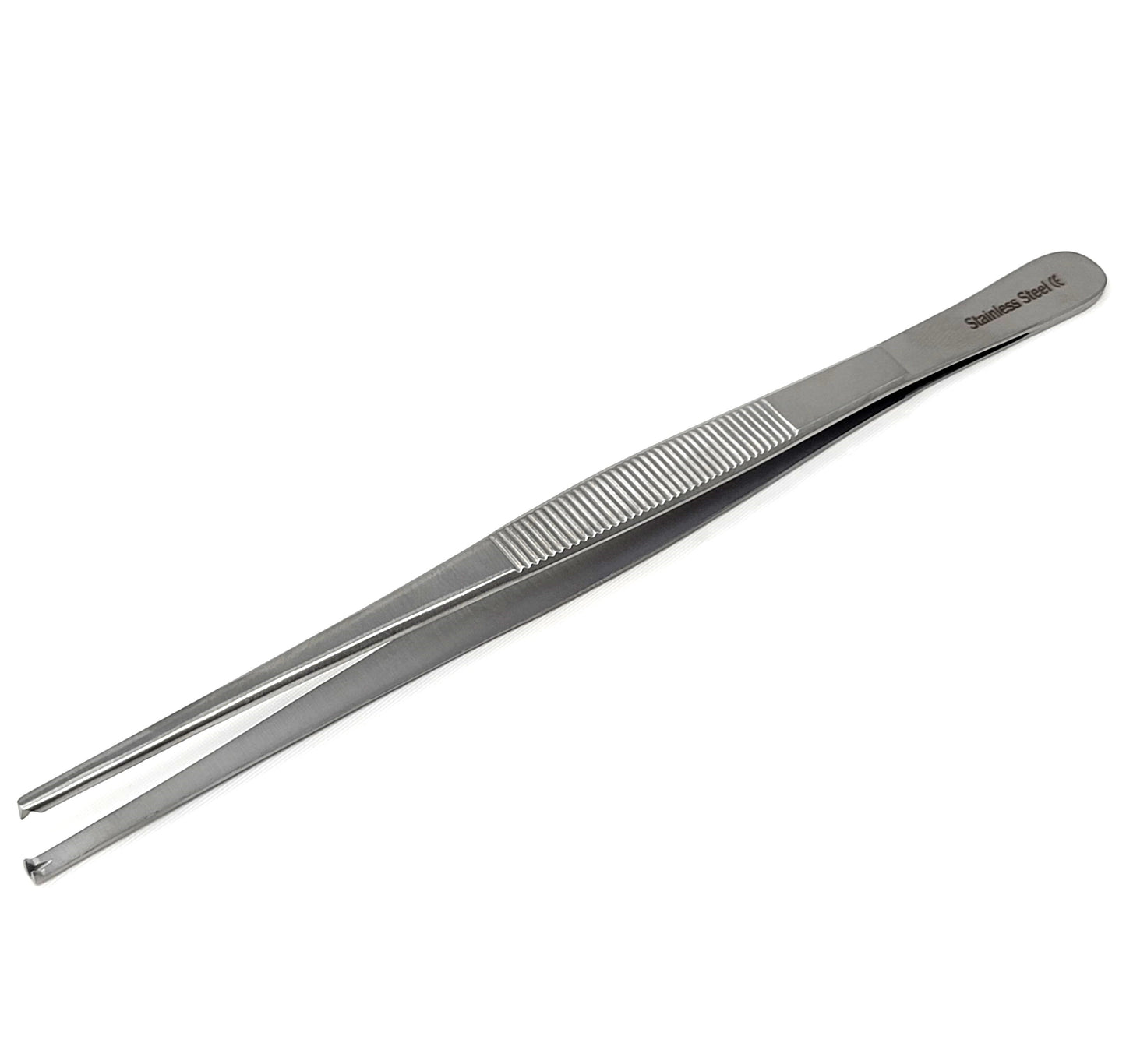 Precision Blunt Jaws Kocher 1x2 Rat Tooth Thumb Forceps 8"