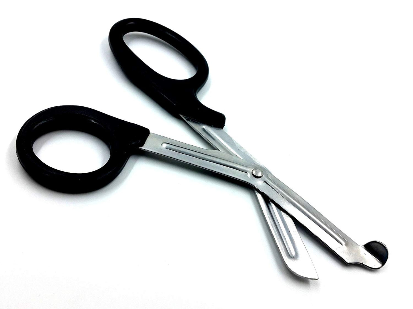 IMS IMS-PAR-BLK7 Autoclavable Black Trauma Paramedic Utility Bandage Shears Scissors, 7.5" L