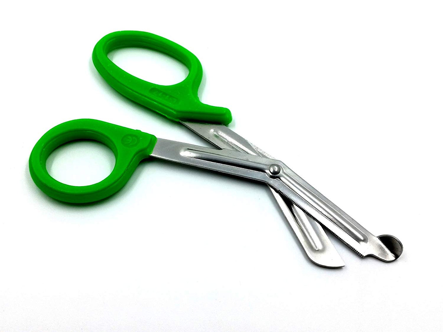 IMS IMS-PAR-GRN7 Autoclavable Neon Green Trauma Paramedic Utility Bandage Shears Scissors, 7.5" L