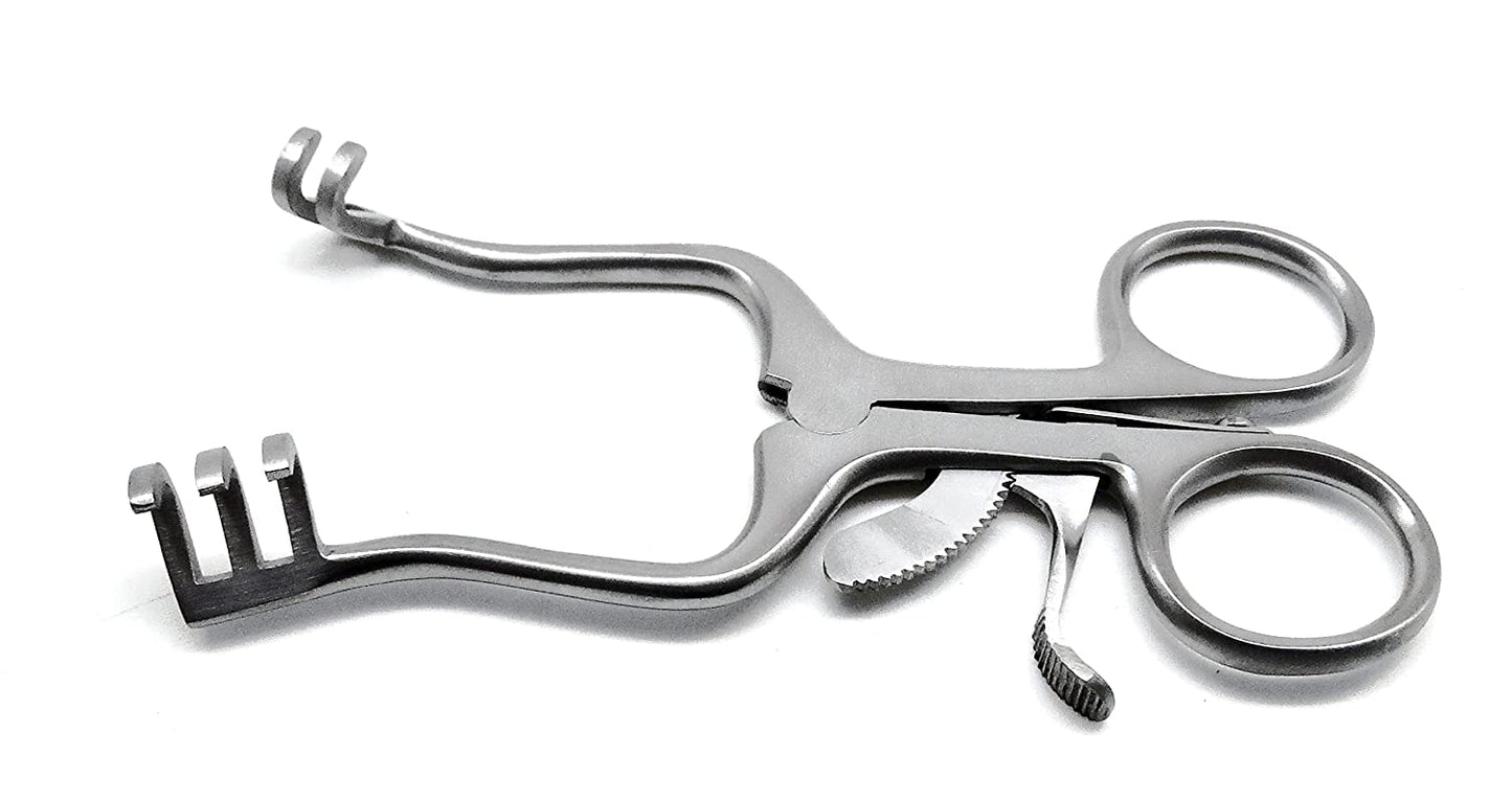 Weitlaner Retractor 4.5" Blunt 3x2 Prongs, Stainless Steel