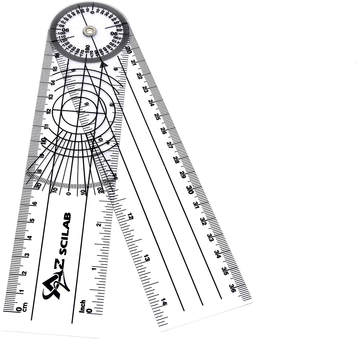 Plastic 8 Round Spinal Goniometer 360 Degree Protractor – IMED SCIENTIFIC