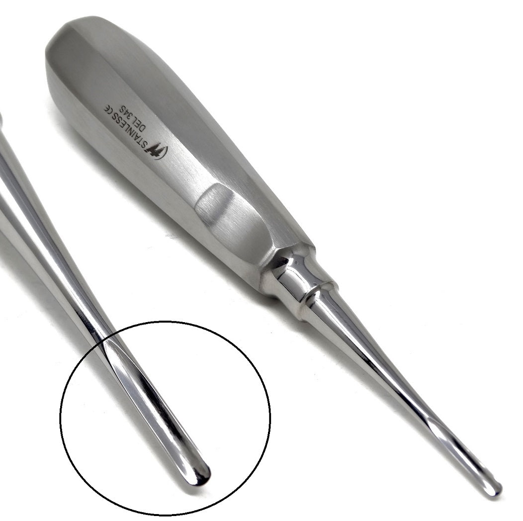Apical Root Dental Elevator DEL-34S, Stainless Steel