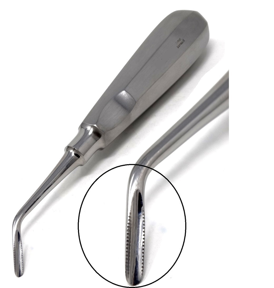 Lindo Levien Serrated Elevators, Left Side, Stainless Steel
