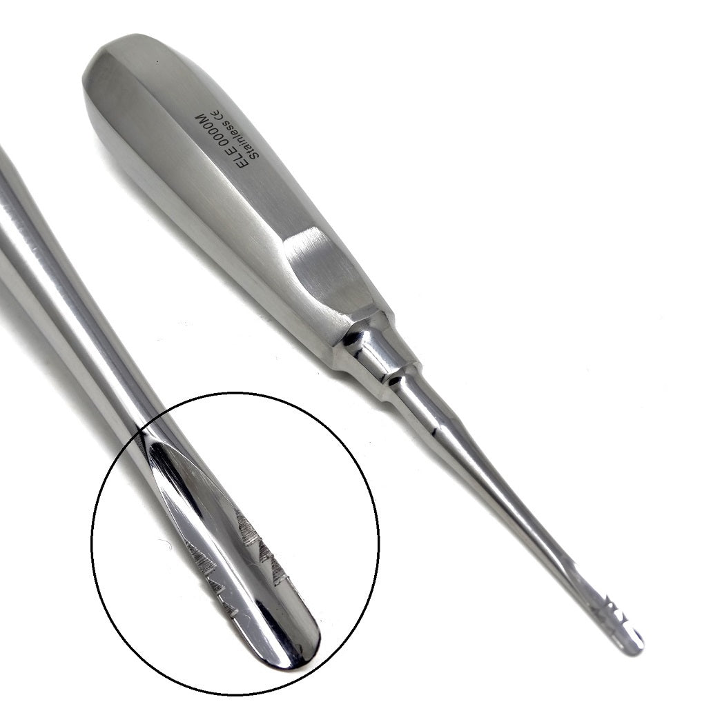 Lindo Levien Serrated Straight Elevators Medium ELE000M, Stainless Steel