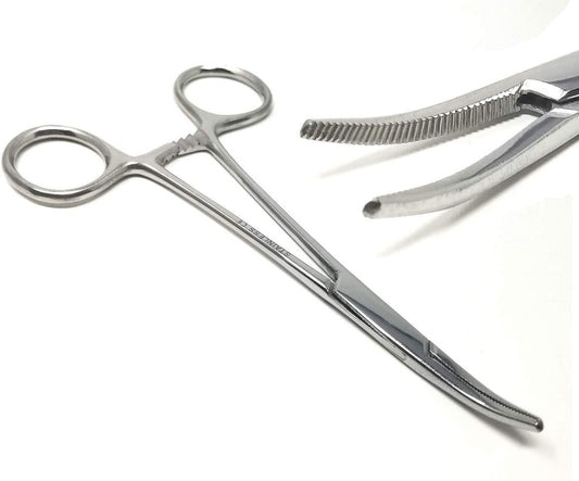 Mosquito Hemostat Forceps 5" (12.7cm) Curved, Stainless Steel