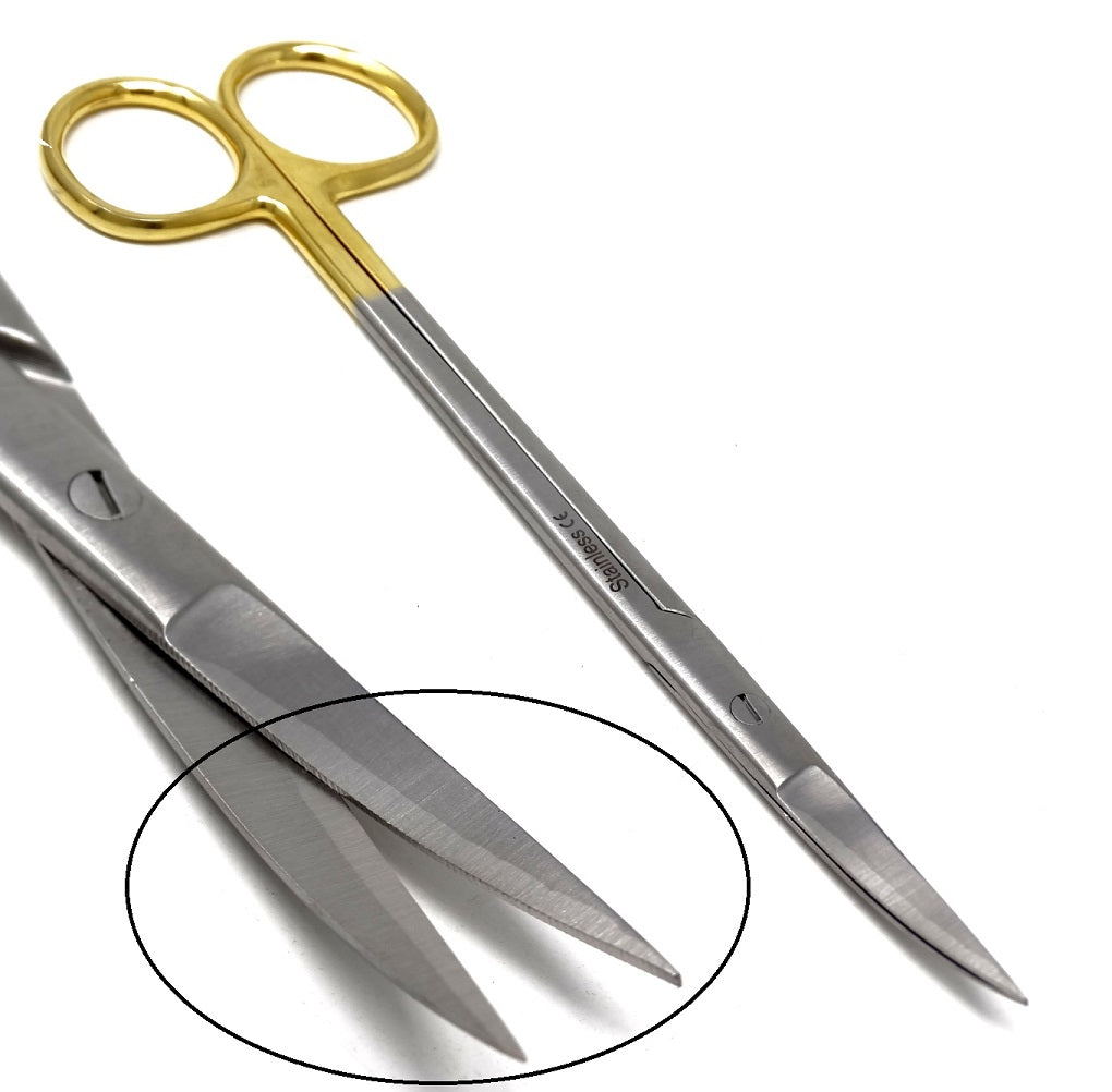 TC Dissecting Iris Sharp Fine Point Scissors. 6.25", Curved