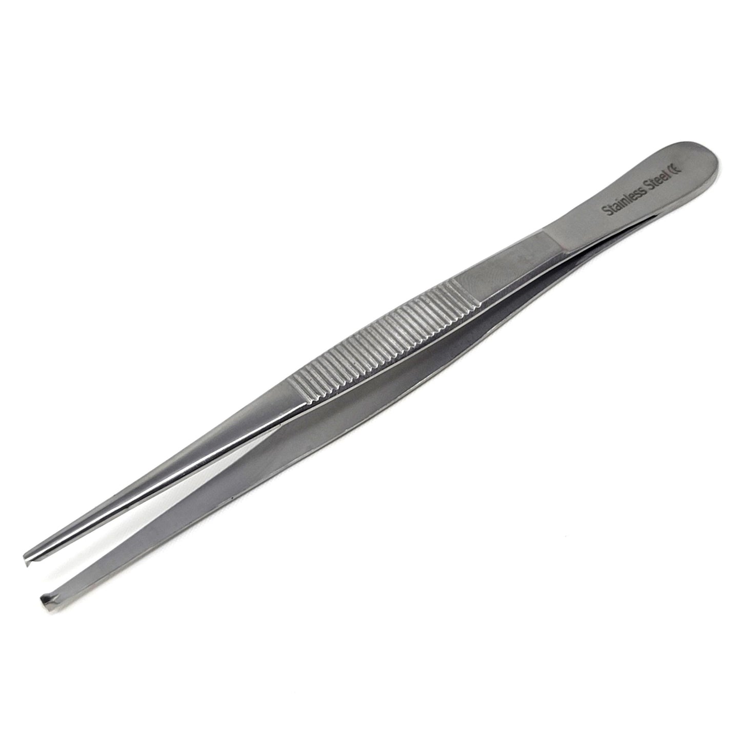 Precision Blunt Jaws Kocher 1x2 Rat Tooth Thumb Forceps 6"
