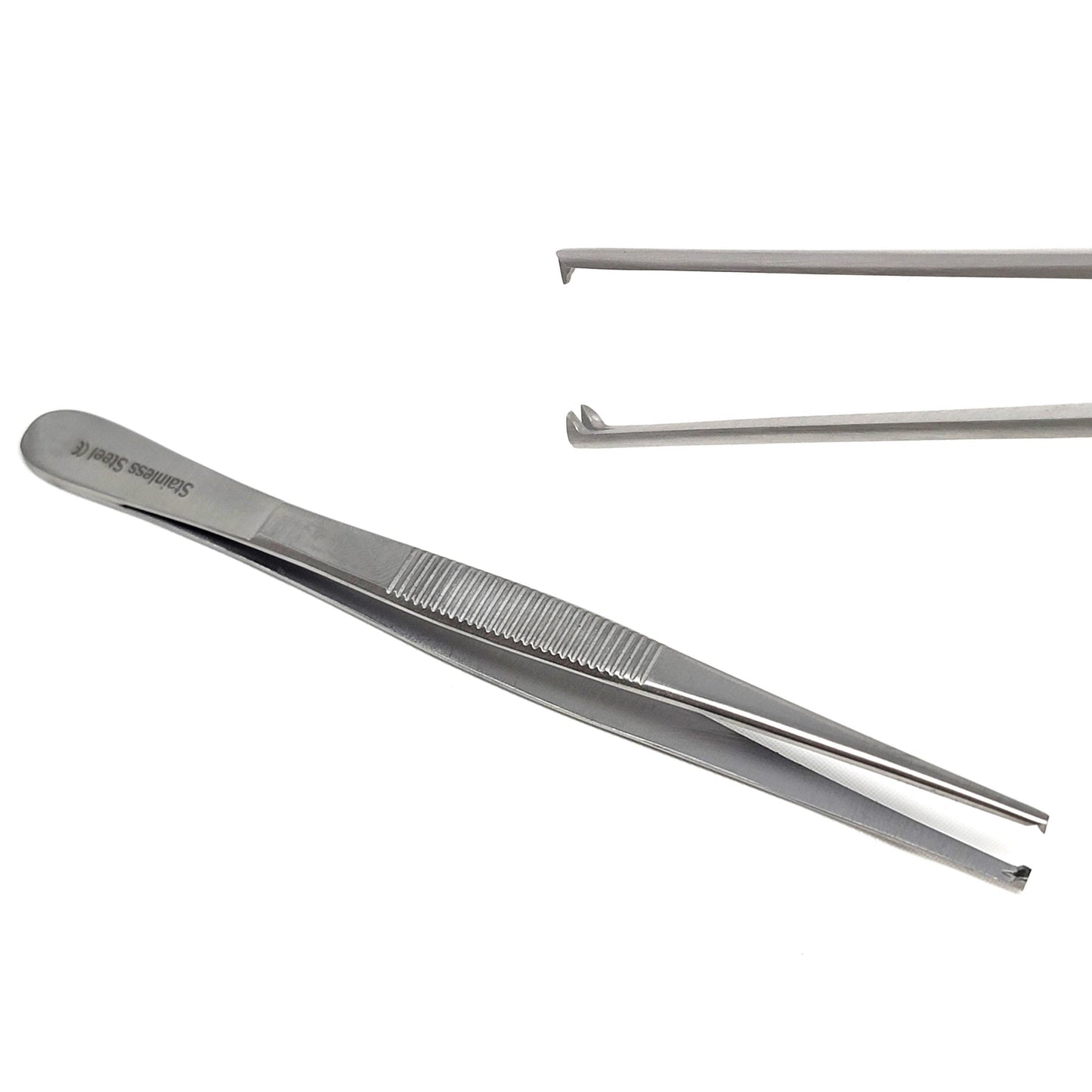 Precision Blunt Jaws Kocher 1x2 Rat Tooth Thumb Forceps 5.5"