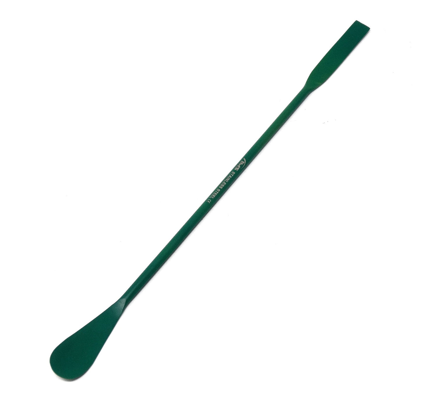 IMS-PTSQSP9 PTFE Stainless Steel Double Ended Micro Lab Spatula, Square & Flat Spoon End, 9" Length