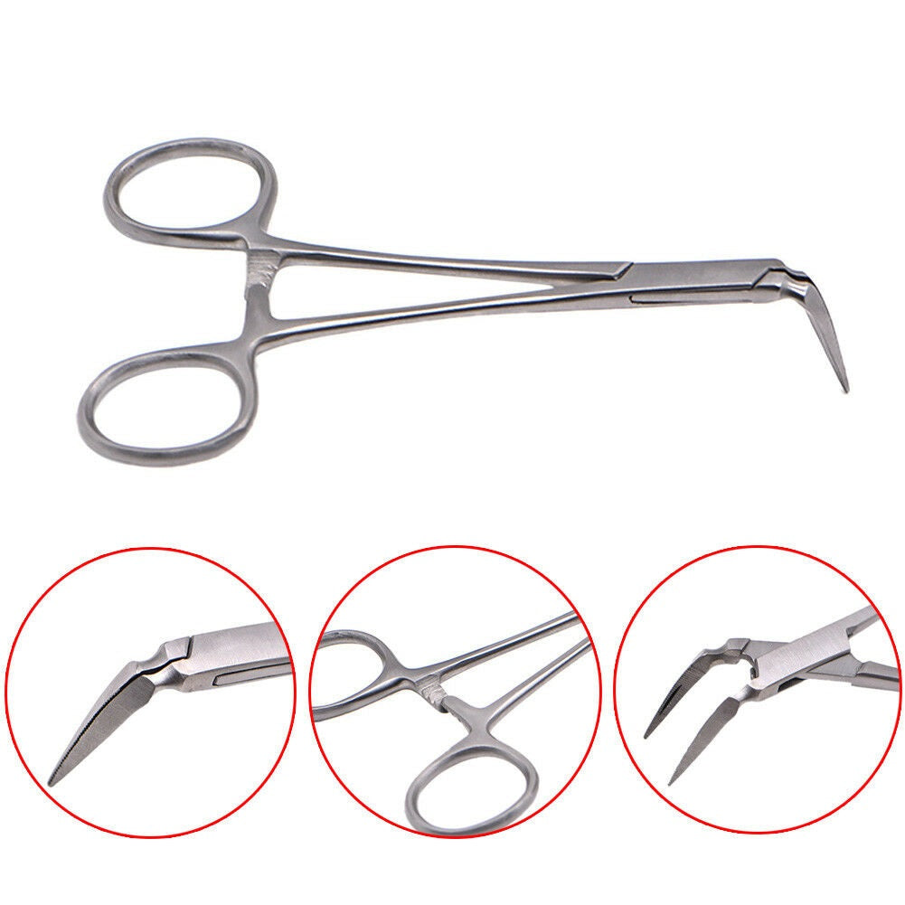 Stieglitz Root Fragment Forceps #753A Tapered Jaws 90 Degree 5.5"