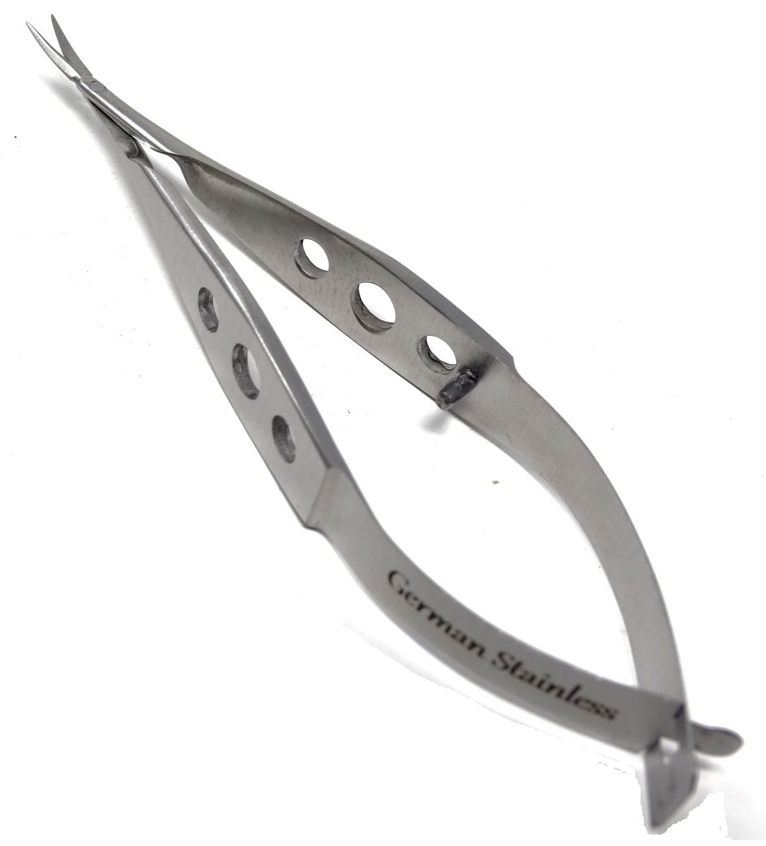 Vannas Micro Small Blade Stitch Scissors Curved, 3'', Fenestrated