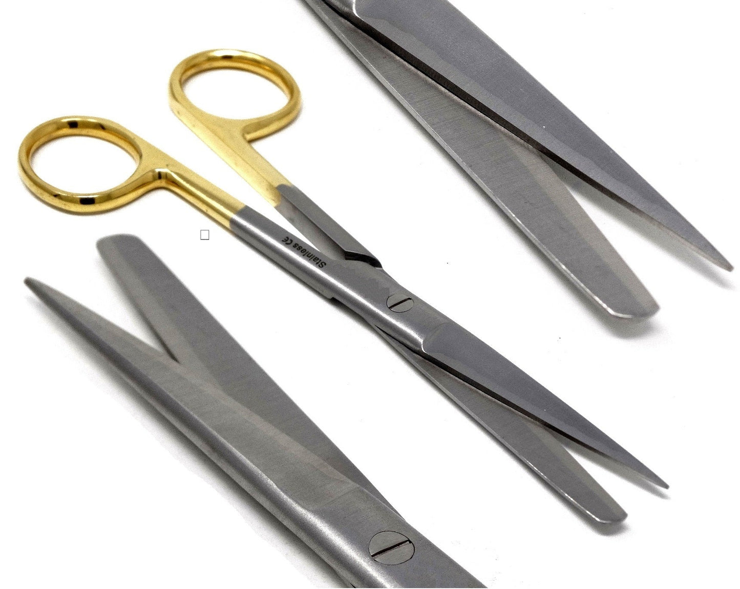 TC Dissecting Scissors, Sharp/Blunt, 6.5", Straight, Stainless Steel